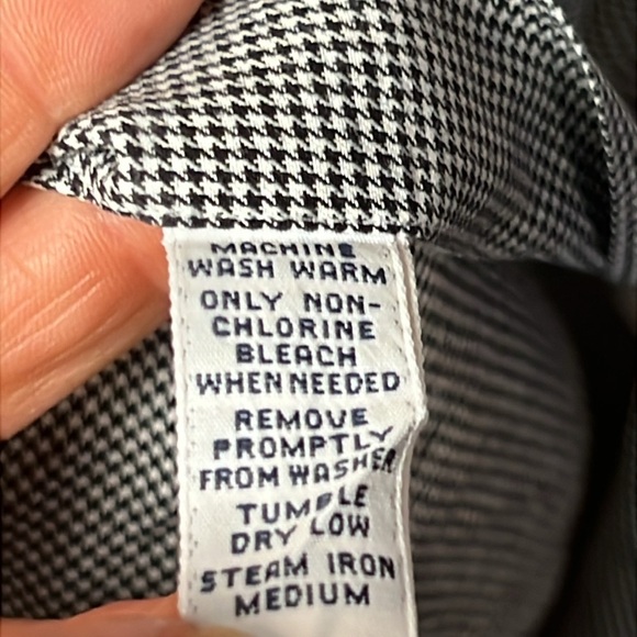 Ralph Lauren Mens Gray checkered Long Sleeve Button Up Shirt 16 1/2 32/33 Cotton - Picture 3 of 8